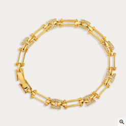 Pulseira Luxo Milliá Banho de Ouro 18k